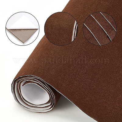 ポリエステルフェルトステッカー  粘着生地  長方形  ダークブラウン  120x40x0.2cm&nbsp;DIY-WH0223-19G-1