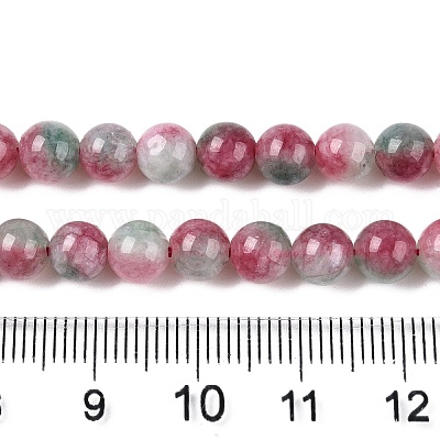 Dyed Natural White Jade Beads Strands&nbsp;G-T138-6mm-210-12-1