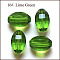 Imitation Austrian Crystal Beads, Grade AAA, K9 Glass, Faceted, Oval, Lime Green, 10x13mm, Hole: 0.9~1mm