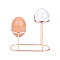 Alloy Crystal Ball Holders, Rose Gold, 16.1x6.05x12.05cm