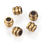 Brass Beads, Nickel Free, Column, Brushed Antique Bronze, 6x5.5mm, Hole: 3mm