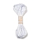 Polyester Embroidery Floss, Cross Stitch Threads, Silver, 1.5mm, 20m/bundle