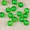Transparent Acrylic Beads, Round, Green, 16mm, about 220pcs/500g.