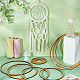 12Pcs MDF Sheets Rings&nbsp;AJEW-WH0816-273-4