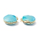 Rack Plating Brass Enamel Locket Pendants&nbsp;KK-B053-08G-3