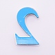 プラスチックとPVCの番号記号ラベル  銀  NUM。2  2：49.5x31x8mm&nbsp;LS-KY-WH0023-A02-01-2
