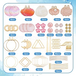 DIY Natural Shell Dangle Earring Making Kit&nbsp;DIY-SC0025-80
