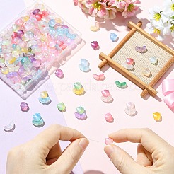 200Pcs 2 Styles Luminous Transparent Acrylic Beads&nbsp;RESI-CJ0005-19