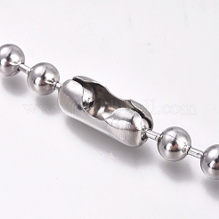 Non-Tarnish 304 Stainless Steel Ball Chain Necklace&nbsp;X-NJEW-G340-05P-04