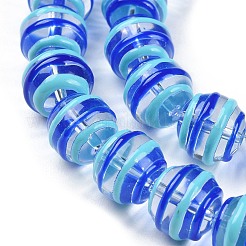 Transparent Glass Beads Strands&nbsp;LAMP-F032-01A