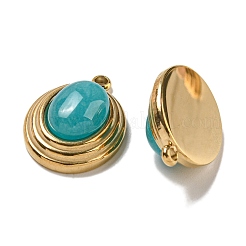 Natural Dark Turquoise Jade Dyed Pendants&nbsp;STAS-L025-007G-06