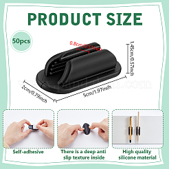 50Pcs Silicone Self-adhesive Pen Clip&nbsp;DIY-GA0010-21B