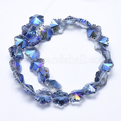 Electroplate Glass Beads Strands&nbsp;EGLA-F134-HP03
