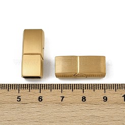 304ステンレススチール時計バンド留め金  長方形  ゴールドカラー  23.5x10.5x7.5mm  穴：8.5x5.5mm&nbsp;STAS-C127-15G