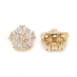 Brass Pave Cubic Zirconia Spacer Bars&nbsp;LS-KK-B090-03A-01G