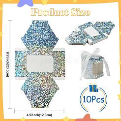 Hexagon Laser Window Paper Gift Boxes&nbsp;CON-FZC0002-001C-01