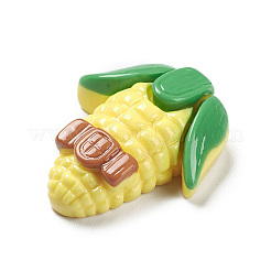 不透明樹脂模造食品デコデンカボション  野菜・果物ハウス  トウモロコシ  27x23x9mm&nbsp;CRES-M016-02D