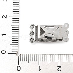 304 Stainless Steel Box Clasps&nbsp;STAS-M084-02B-P