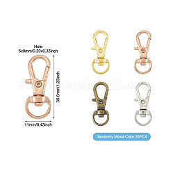 20Pcs 4 Colors Alloy Swivel Lobster Claw Clasps&nbsp;IFIN-TA0001-73