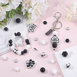 Mixed Shapes Silicone & Brass Grade A Rhinestone Spacer Beads Findings Kits&nbsp;DIY-SC0033-15