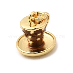 Brass Enamel Charms&nbsp;KK-A268-11G-01