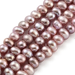 Natural Cultured Freshwater Pearl Beads Strands&nbsp;PEAR-C003-10E