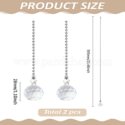 2Pcs Alloy Charms Ceiling Fan Pull Chain Extenders&nbsp;HJEW-LP00050
