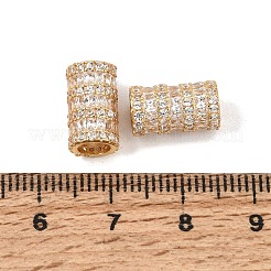 925 Sterling Silver Micro Pave Clear Cubic Zirconia Beads&nbsp;SE-CBAF1B2-16B-G