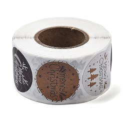 粘着ロールステッカーラベル  封筒用  バブルメーラーとバッグ  クリスマス  ミックスカラー  25mm  500PCS /ロール&nbsp;DIY-S001-03A