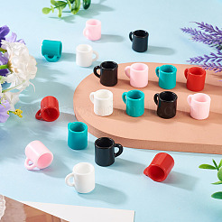 30Pcs 5 Colors Resin Miniature Food Play Doll House Accessories Charm&nbsp;AJEW-TA0003-11