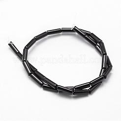 Natural Black Onyx Beads Strands&nbsp;G-P161-38-13x4mm
