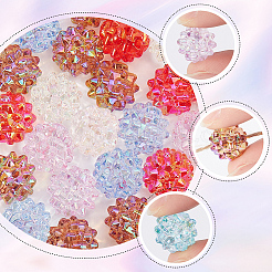 80Pcs UV Plating Iridescent Acrylic Beads&nbsp;MACR-SC0001-15