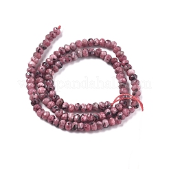 Dyed Natural Malaysia Jade Rondelle Beads Strands&nbsp;G-E316-2x4mm-38