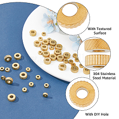 48Pcs 6 Style 304 Stainless Steel Beads&nbsp;STAS-FH0001-94
