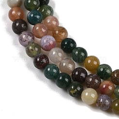 Natural Indian Agate Bead Strands&nbsp;G-A130-3mm-K12