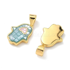 Brass Enamel Pendants&nbsp;KK-H534-10G