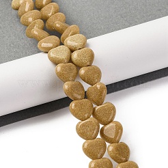 Synthetic Yellow Goldstone Beads Strands&nbsp;G-I372-A11-01
