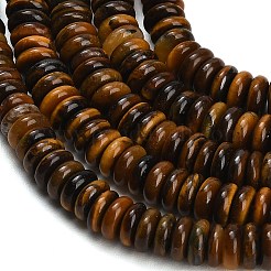 Natural Tiger Eye Beads Strands&nbsp;G-P354-02-2x6mm