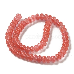 Cherry Quartz Glass Beads Strands&nbsp;G-G102-C05-01