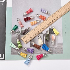 120Pcs 30 Colors  Faux Suede Tassel Pendant Decorations&nbsp;FIND-YW0001-14P