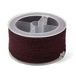 ポリエステル編組コード  ココナッツブラウン  2mm  約21.87ヤード（20m）/ロール&nbsp;OCOR-F010-D11-2mm