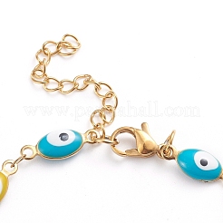 304 Stainless Steel Link Bracelets&nbsp;X-BJEW-G632-01G-A