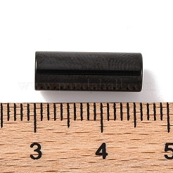304ステンレススチール製マグネット留め具  コラム  ガンメタ色  16x6mm  穴：4mm&nbsp;X-STAS-K006-07D