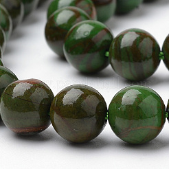 Natural Green Jade Beads Strands&nbsp;G-S272-03-8mm