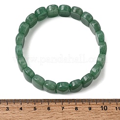 Natural Green Aventurine Beaded Stretch Bracelets for Women Men&nbsp;BJEW-D461-02D