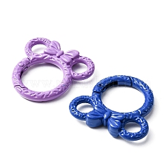 10Pcs Spray Painted Alloy Spring Gate Rings&nbsp;FIND-YW0001-59
