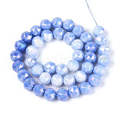 Anti-Tarnish Electroplate Glass Beads Strands&nbsp;GLAA-N010-10mm-08