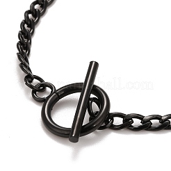 Ion Plating(IP)  304 Stainless Steel Chain Necklaces&nbsp;NJEW-A002-07EB