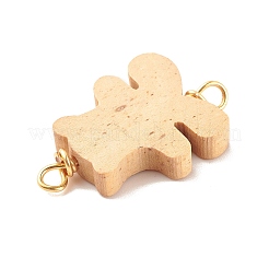 Spray Painted Wood Connector Charms&nbsp;PALLOY-JF01427-14