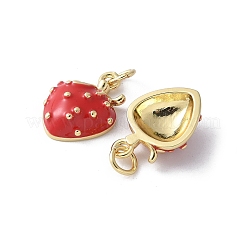 Brass Enamel Pendants&nbsp;KK-D336-04G-01